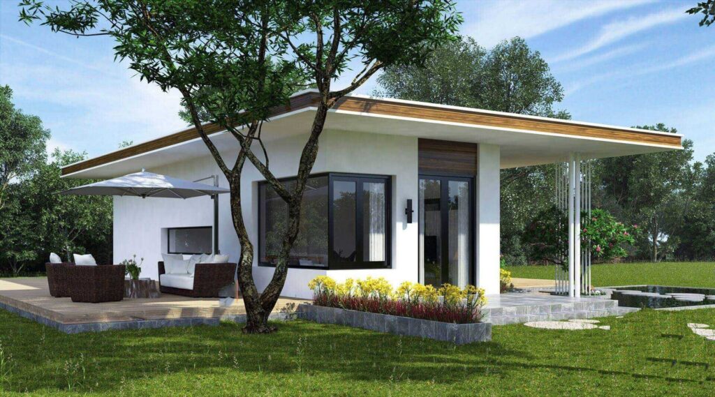 Mẫu nhà cấp 4 kiểu Nhật tiện nghi